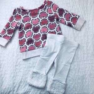 GUC Pink Sweatshirt & Cuffed Leggings by Oshkosh